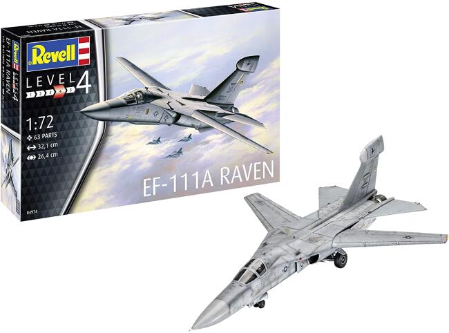 Revell Maket Askeri Uçak N:04974 1/72 Ef-111A Raven - 2