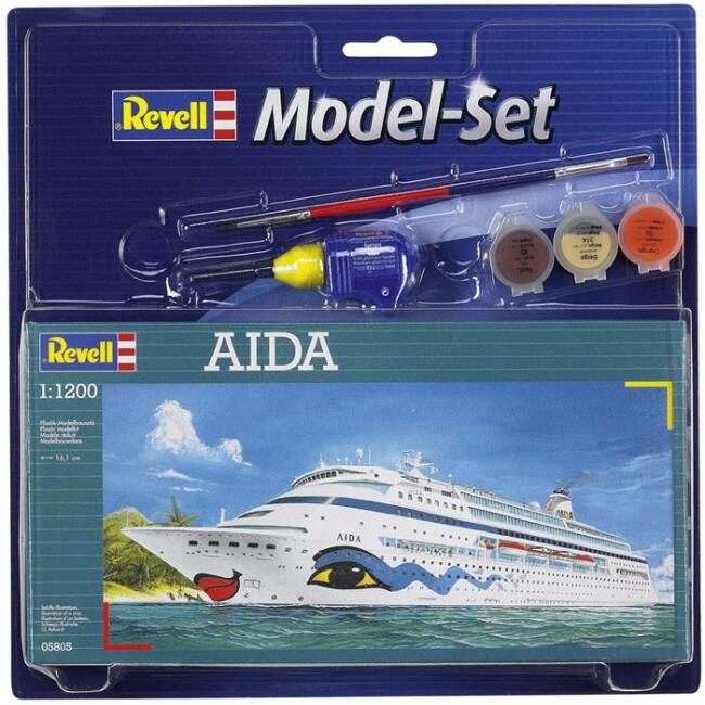 Revell Maket Gemi 1:1200 Ölçek Aida Boyalı Set - 1