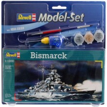 Revell Maket Gemi 1:1200 Ölçek Bismarck Boyalı Set - 1