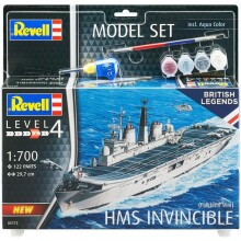 Revell Maket Gemi 1:700 Ölçek HMS Invincible Boyalı Set - REVELL