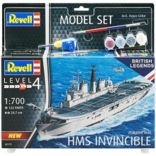 Revell Maket Gemi 1:700 Ölçek HMS Invincible Boyalı Set - Revell