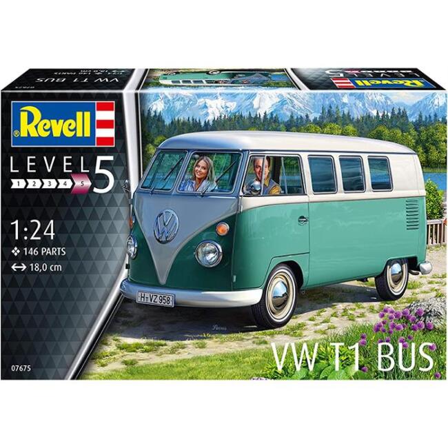 Revell Maket Minibüs 1:24 Ölçek VW T1 Bus - 1