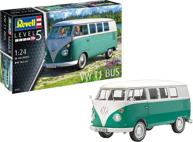 Revell Maket Minibüs 1:24 Ölçek VW T1 Bus - 2