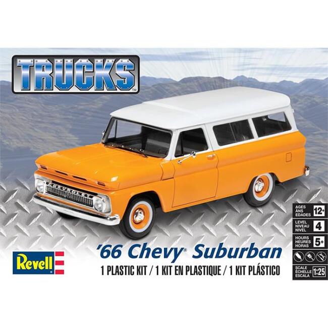 Revell Maket SUV 1:25 Ölçek 1966 Chevy Suburban - 1