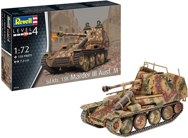 Revell Maket Tank 1:72 Ölçek Sd.Kfz.138 Marder III Ausf.M - 2
