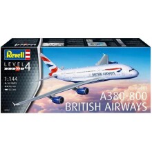 Revell Maket Uçak 1:144 Ölçek Airbus A380-800 British Airways - Revell
