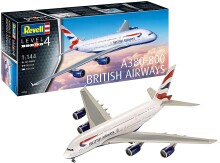 Revell Maket Uçak 1:144 Ölçek Airbus A380-800 British Airways - 2