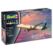 Revell Maket Uçak 1:144 Ölçek Embraer 190 Lufthansa New Livery - Revell