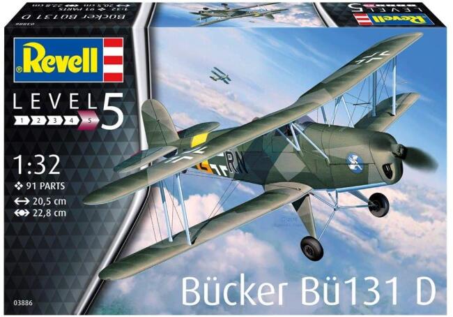 Revell Maket Uçak 1:32 Ölçek Bücker Bü131 D - 2