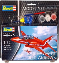 Revell Maket Uçak 1:72 Ölçek BAe Hawk T.1 Red Arrows Boyalı Set - Revell (1)