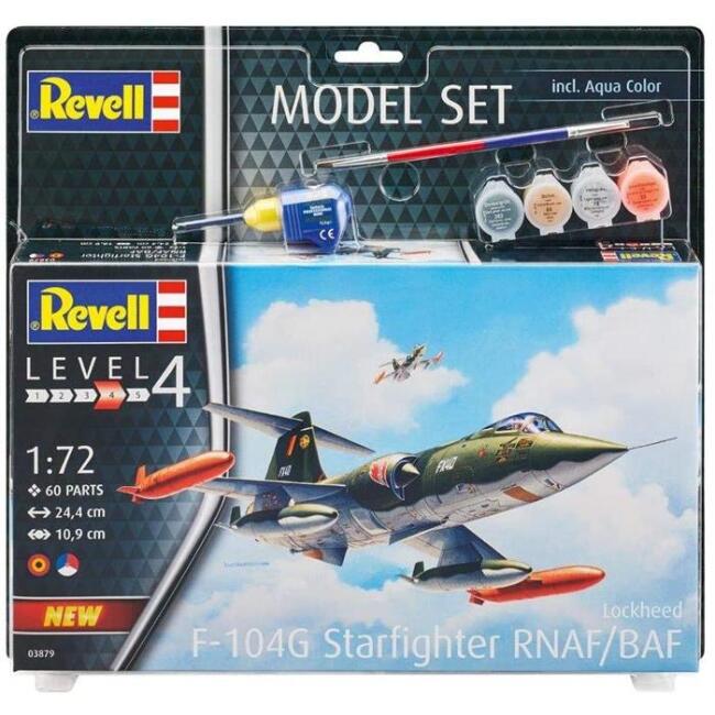 Revell Maket Uçak 1:72 Ölçek F-104G Startfighter RNAF/BAF Boyalı Set - 1