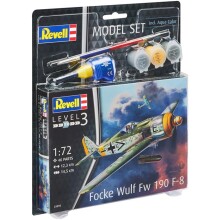Revell Maket Uçak 1:72 Ölçek Focke Wulf Fw 190 F-8 Boyalı Set - Revell