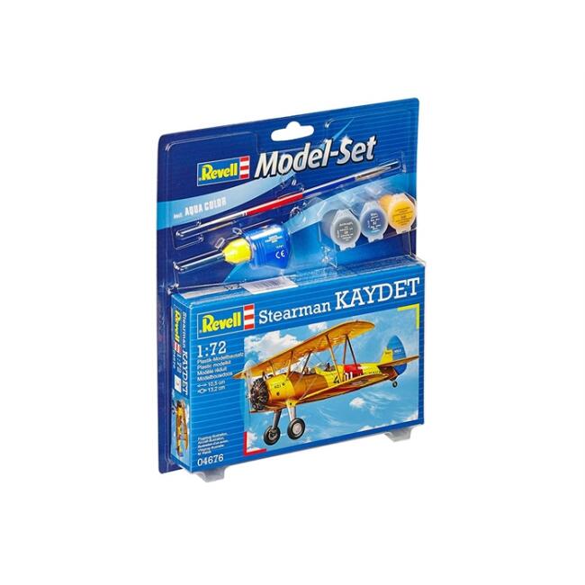 Revell Maket Uçak 1:72 Ölçek Stearman KAYDET Boyalı Set - 1