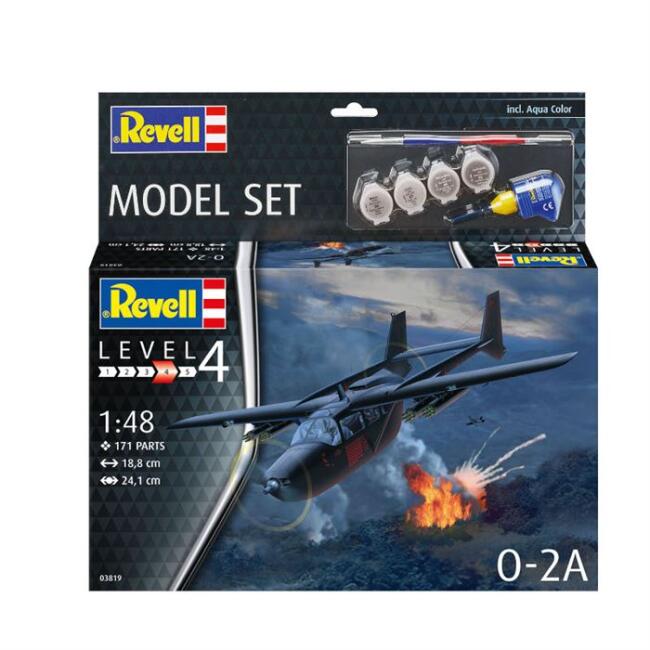 Revell Maket Uçak Boyalı Set N:63819 O-2A Skymaster - 1