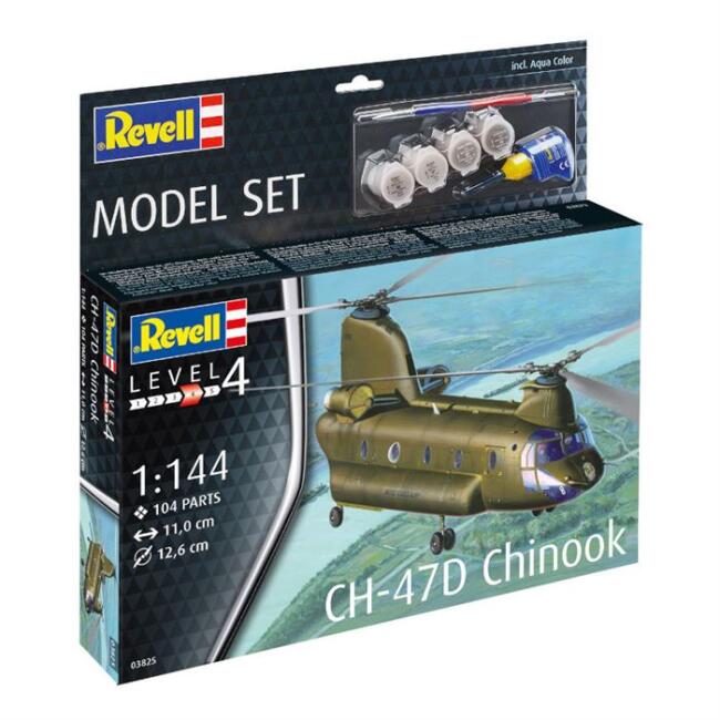 Revell Maket Uçak Boyalı Set N:63825 CH-47D Chinook - 1