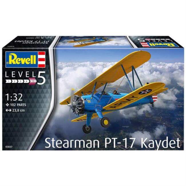Revell Stearman PT-17 Kaydet Maket Uçak 1:32 Ölçek 03837 - 1