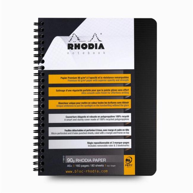 Rhodia 16X21Cm Spralli Sıyak Kapak Defter N:119910 - 2