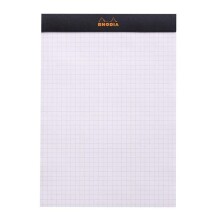 Rhodia Bloknot 148x210 mm Kareli Siyah Kapak - RHODIA