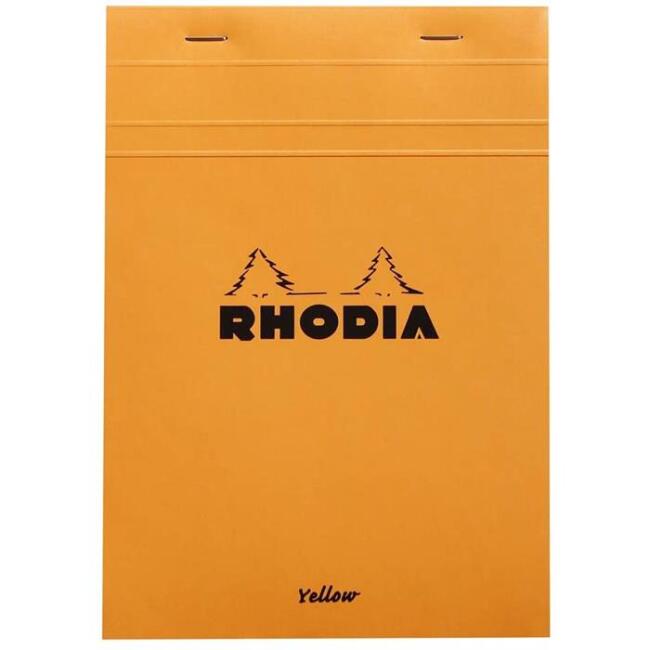 Rhodia Bloknot A5 Kareli 90 g Sarı Kağıt 70 Yaprak - 1