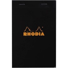 Rhodia Kareli Bloknot Siyah 110x170 mm 80 Yaprak - RHODIA