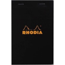 Rhodia Kareli Bloknot Siyah 110x170 mm 80 Yaprak - Rhodia