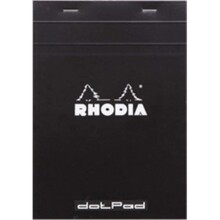 Rhodia Siyah Kapak A5 Noktalı Bloknot - RHODIA