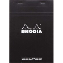 Rhodia Siyah Kapak A5 Noktalı Bloknot - Rhodia