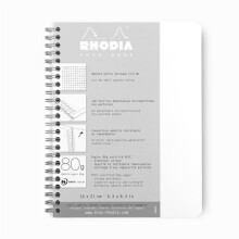 Rhodia Spiralli Kareli Not Defteri A5 80 Yaprak - RHODIA