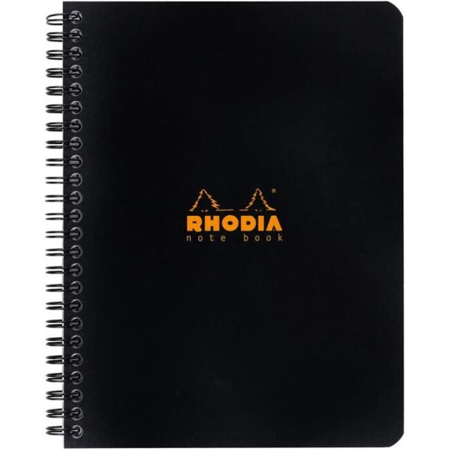 Rhodia Spiralli Siyah Kapak Kareli Defter N:193429 - 3