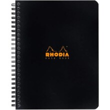 Rhodia Spiralli Siyah Kapak Kareli Defter N:193429 - Rhodia