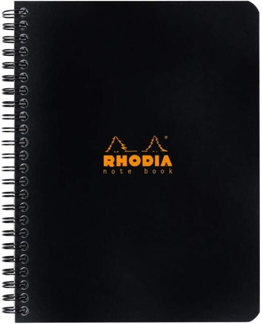 Rhodia Spiralli Siyah Kapak Kareli Defter N:193429 - 2