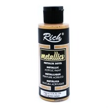 Rich Akrilik Boya 120 ml Metalik Aztek Altın - 1