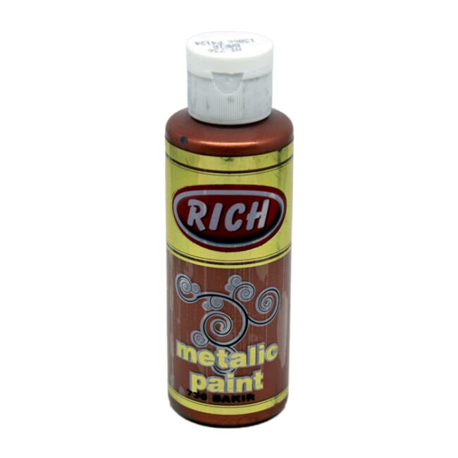 Rich Akrilik Boya 120 ml Metalik Bakır - 1