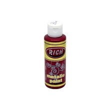 Rich Akrilik Boya 120 ml Metalik Bordo - 1