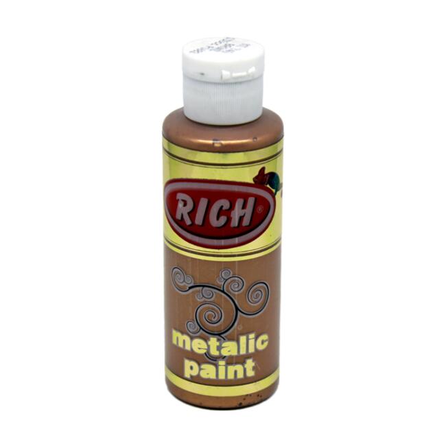 Rich Akrilik Boya 120 ml Metalik Bronz - 1