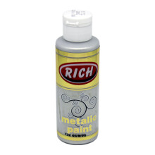 Rich Akrilik Boya 120 ml Metalik Gümüş - 1