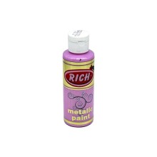 Rich Akrilik Boya 120 ml Metalik Hayal Pembe - 1