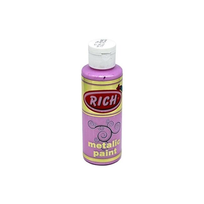 Rich Akrilik Boya 120 ml Metalik Hayal Pembe - 1