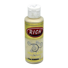 Rich Akrilik Boya 120 ml Metalik Krem - 1