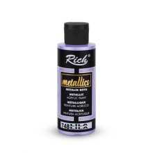 Rich Akrilik Boya 120 ml Metalik Lila - 1