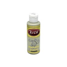 Rich Akrilik Boya 120 ml Metalik Platin - 1