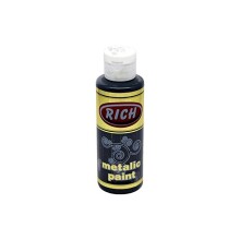 Rich Akrilik Boya 120 ml Metalik Siyah - Rich