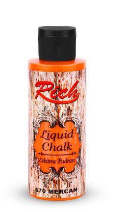 Rich Liquid Chalk Eskitme Pudrası 120 cc Mercan 670 - 1