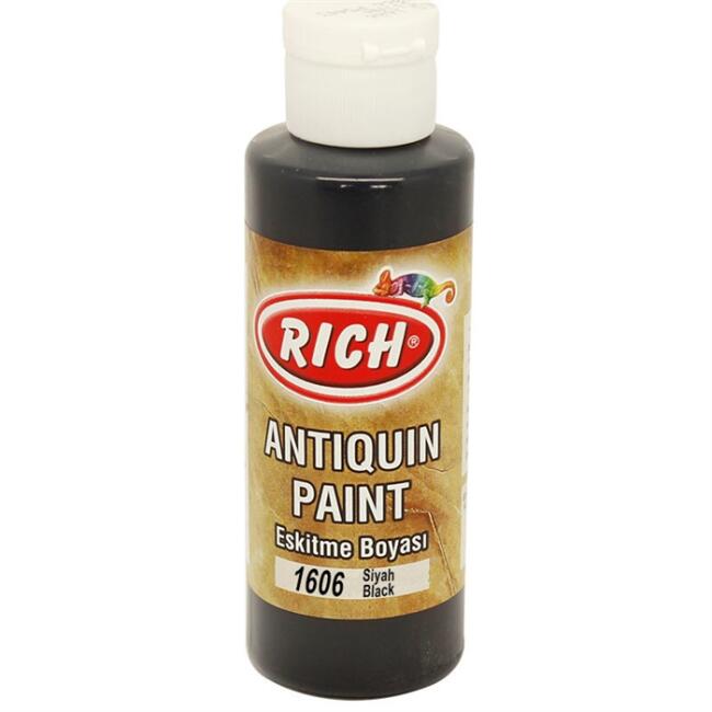 Rich Antiquing Eskitme Boyası 120 ml Siyah 03040 - 1