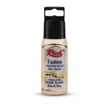Rich Fashion Boyutlu Boncuk Boya 60 cc Metalik İnci 02595 - 1