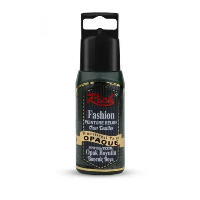 Rich Fashion Boyutlu Boncuk Boya 60 cc Opak Amazon Yeşili 02629 - Rich