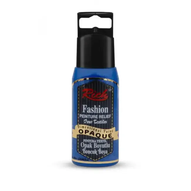 Rich Fashion Boyutlu Boncuk Boya 60 cc Opak Mavi 02631 - Rich