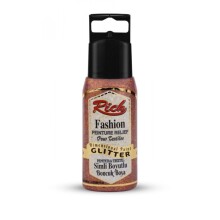 Rich Fashion Boyutlu Boncuk Boya 60 cc Simli Bronz 02648 - Rich