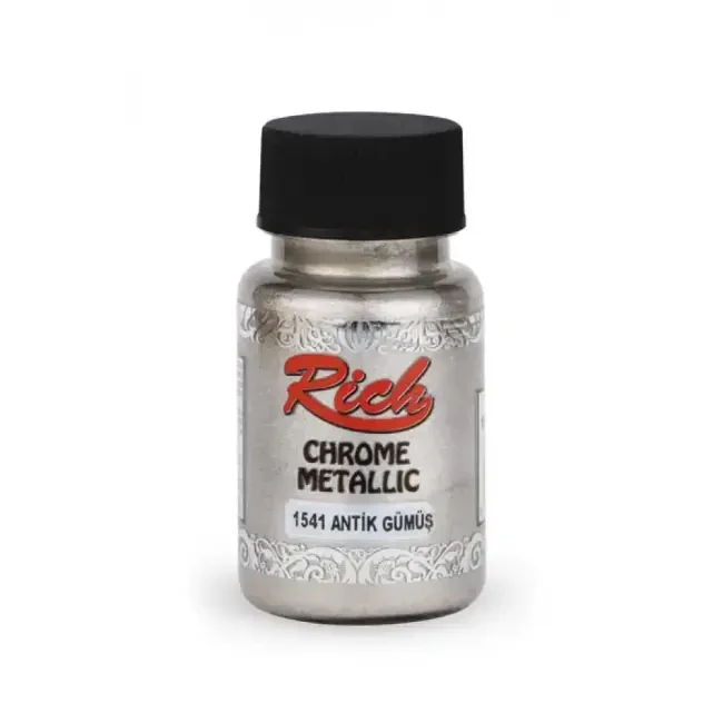 Rich Chrome Metalik Boya 50 cc Antik Gümüş 1541 - 1