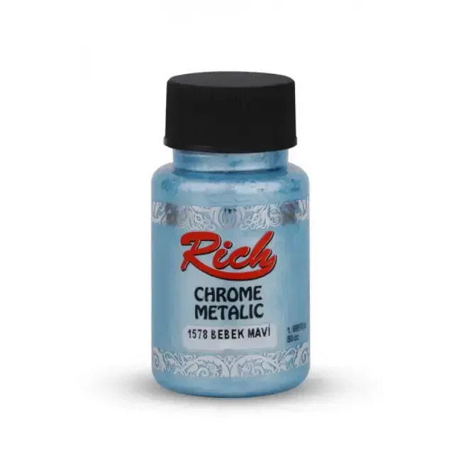 Rich Chrome Metalik Boya 50 cc Bebek Mavi 1578 - Rich